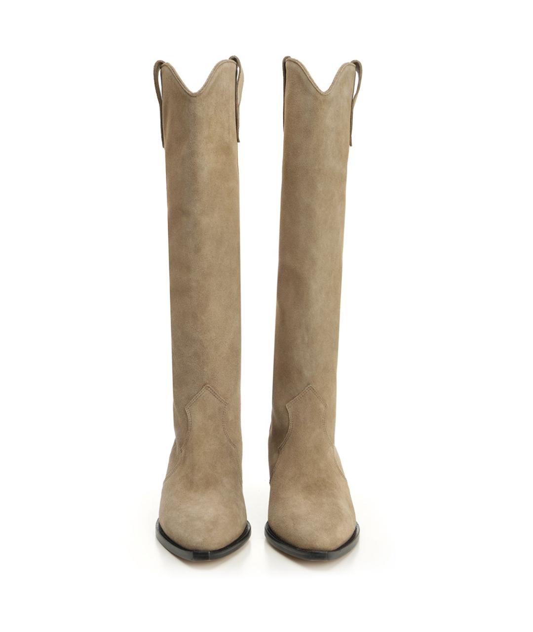 ISABEL MARANT Бежевые замшевые сапоги, фото 5