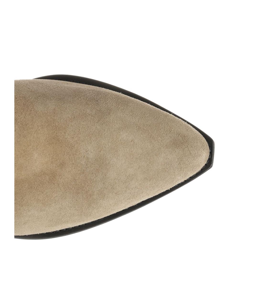 ISABEL MARANT Бежевые замшевые сапоги, фото 4