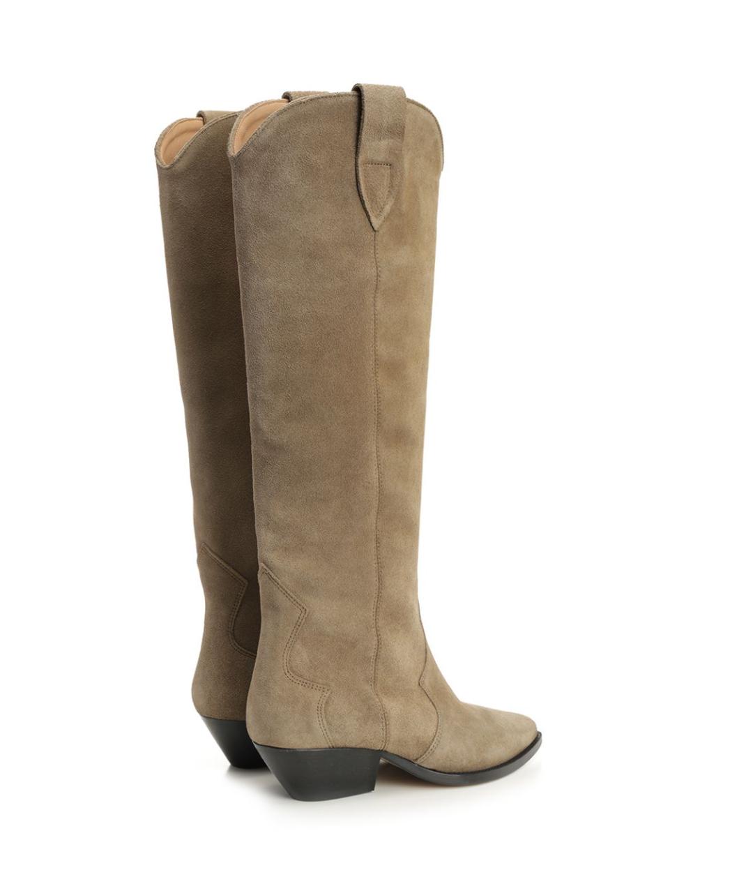 ISABEL MARANT Бежевые замшевые сапоги, фото 3