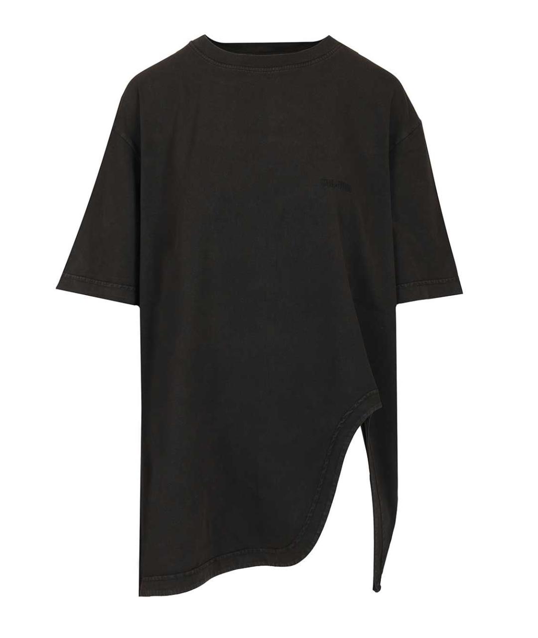 THE ATTICO Черная хлопковая футболка, фото 1