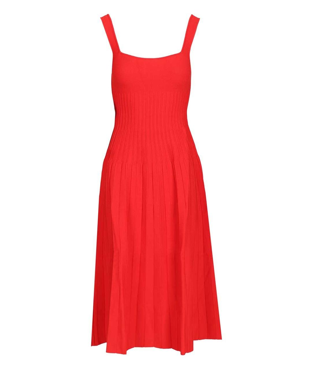 STAUD Красное вискозное платье, фото 1