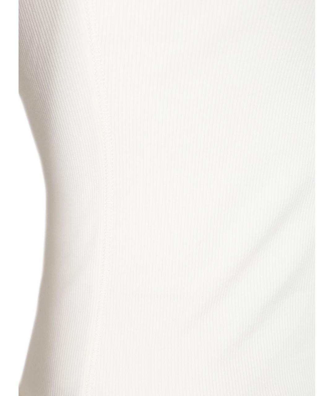 DIESEL Белая хлопко-эластановая футболка, фото 4