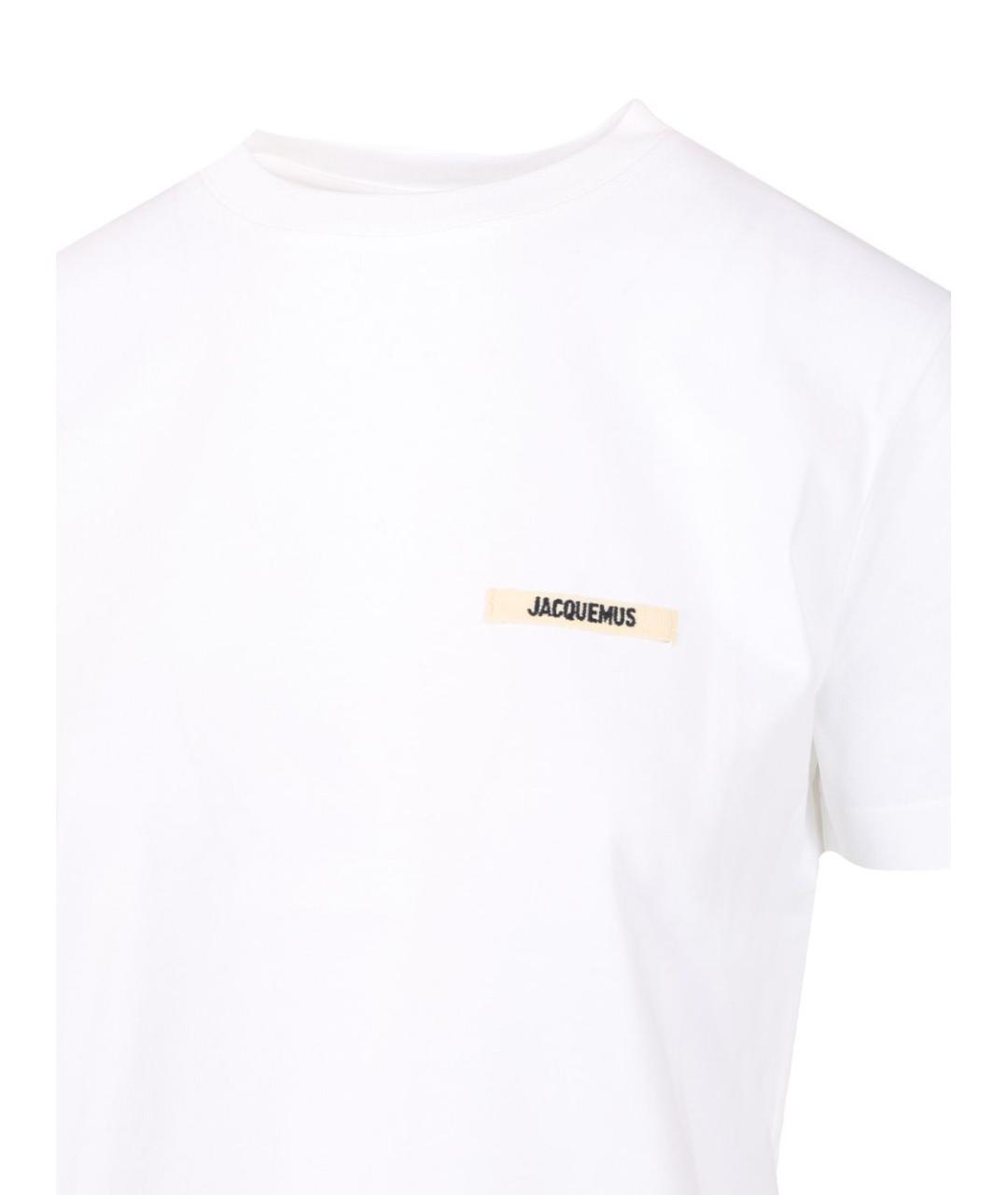 JACQUEMUS Черная хлопковая футболка, фото 3