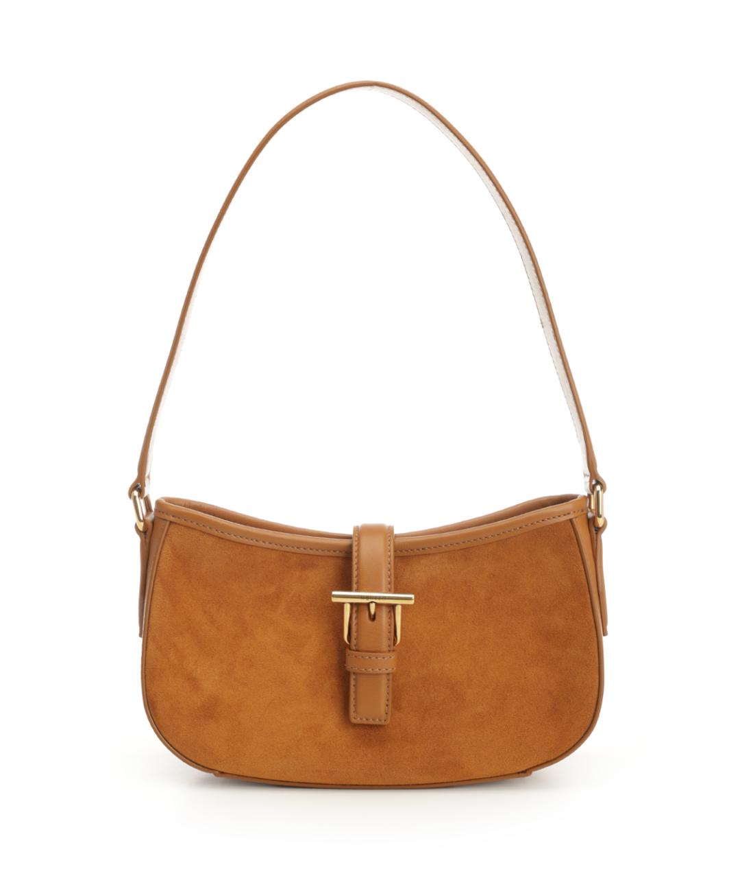 ALEXANDER MCQUEEN Коричневая замшевая сумка через плечо, фото 1