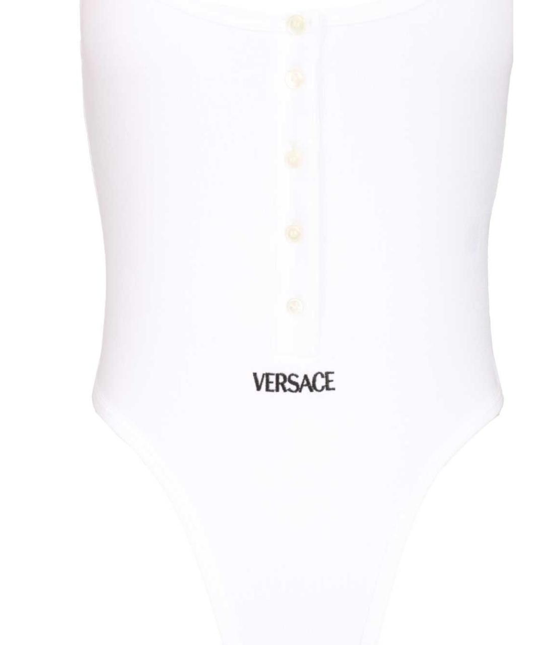 VERSACE Белое хлопковое боди, фото 4