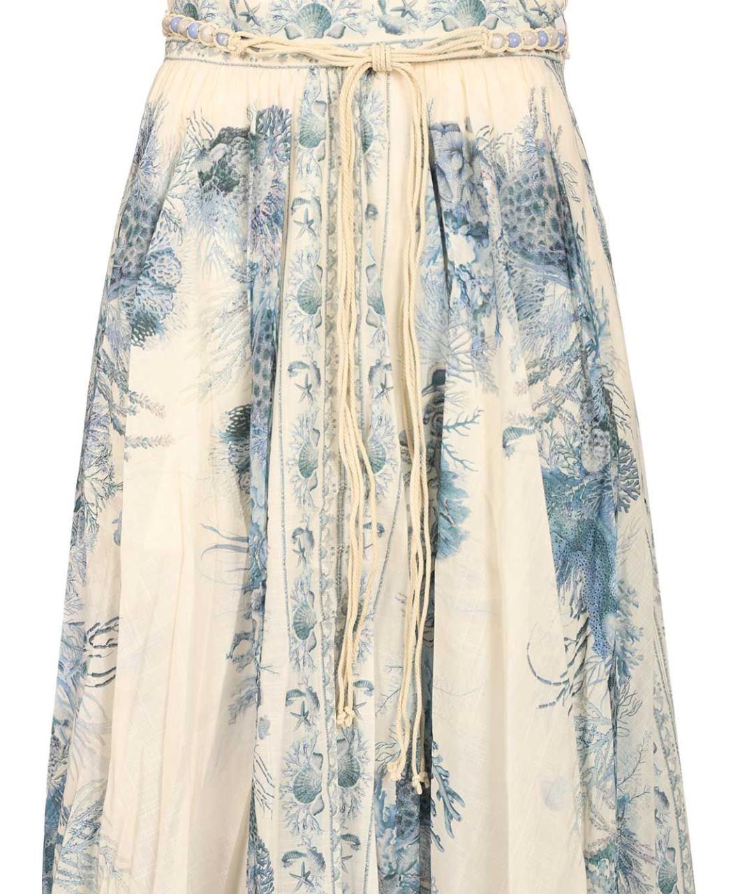 ZIMMERMANN Мульти хлопковая юбка миди, фото 4