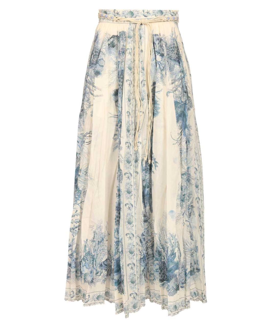 ZIMMERMANN Мульти хлопковая юбка миди, фото 1