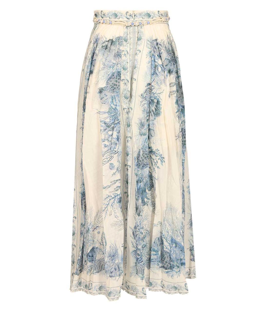 ZIMMERMANN Мульти хлопковая юбка миди, фото 2