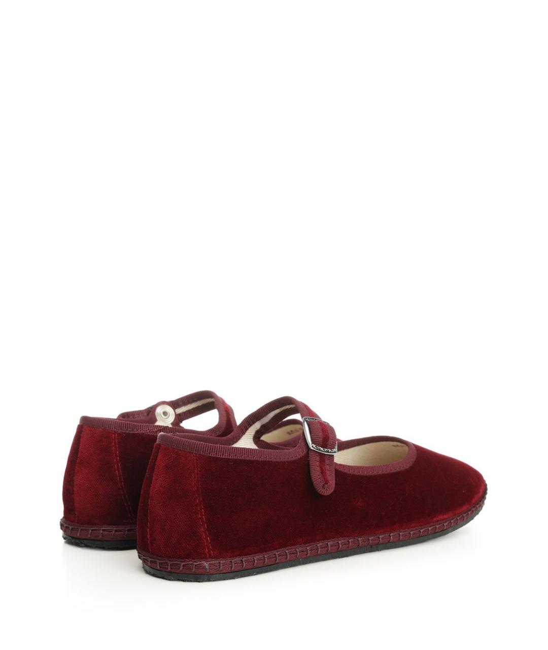 VIBI Бордовые текстильные балетки, фото 3