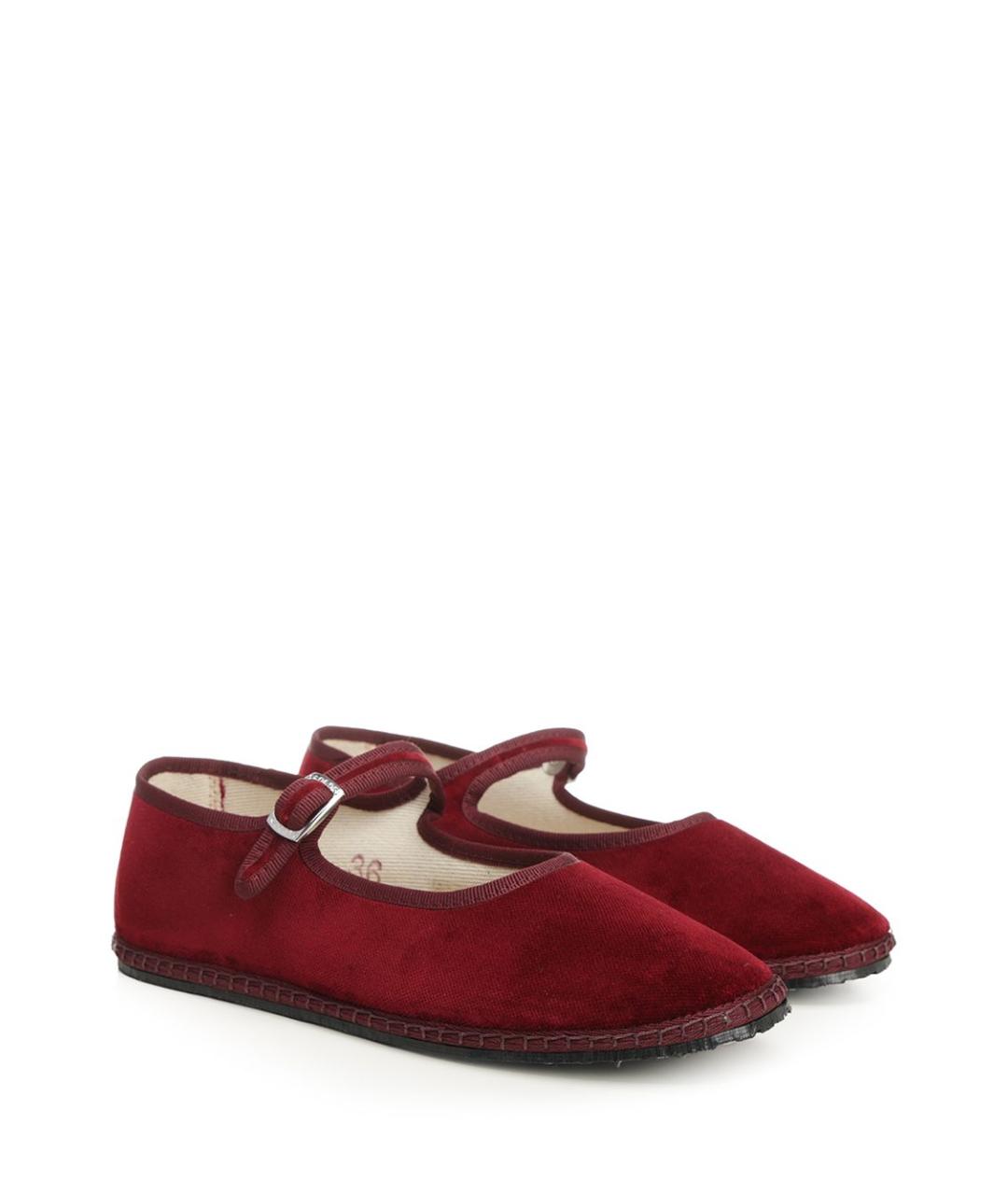 VIBI Бордовые текстильные балетки, фото 2