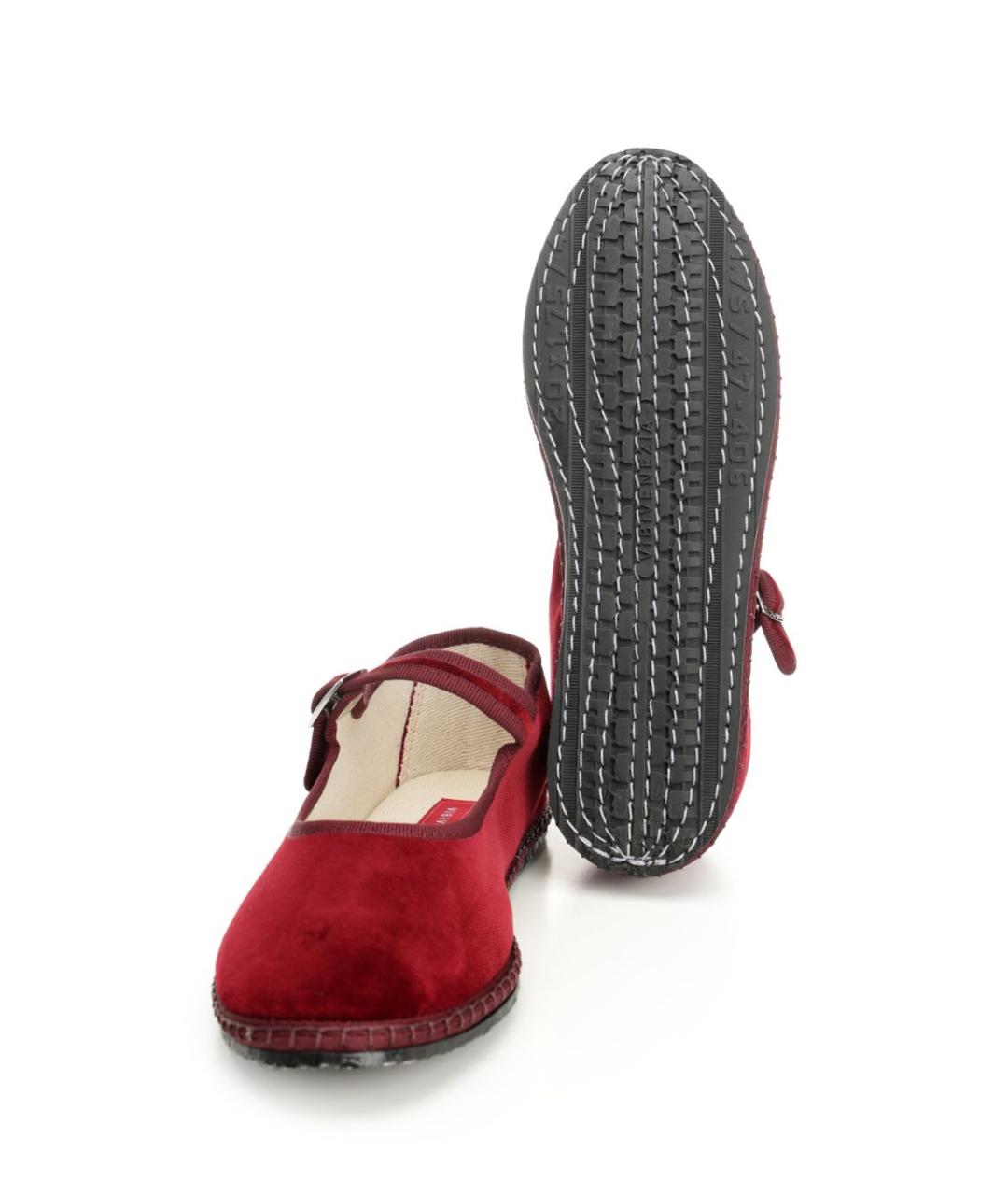 VIBI Бордовые текстильные балетки, фото 6