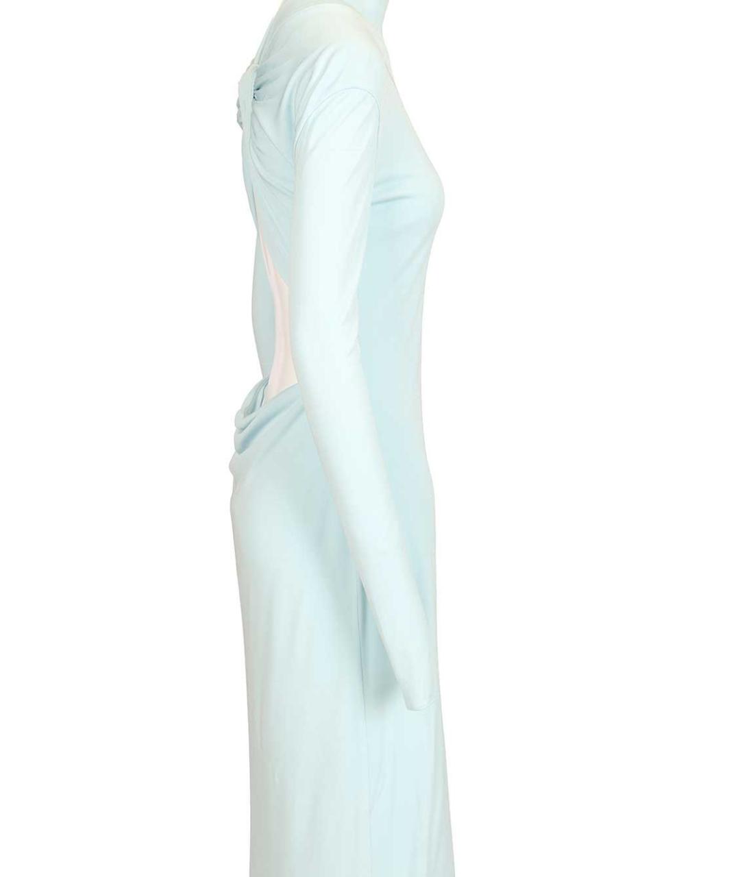 TOM FORD Голубое вискозное вечернее платье, фото 3