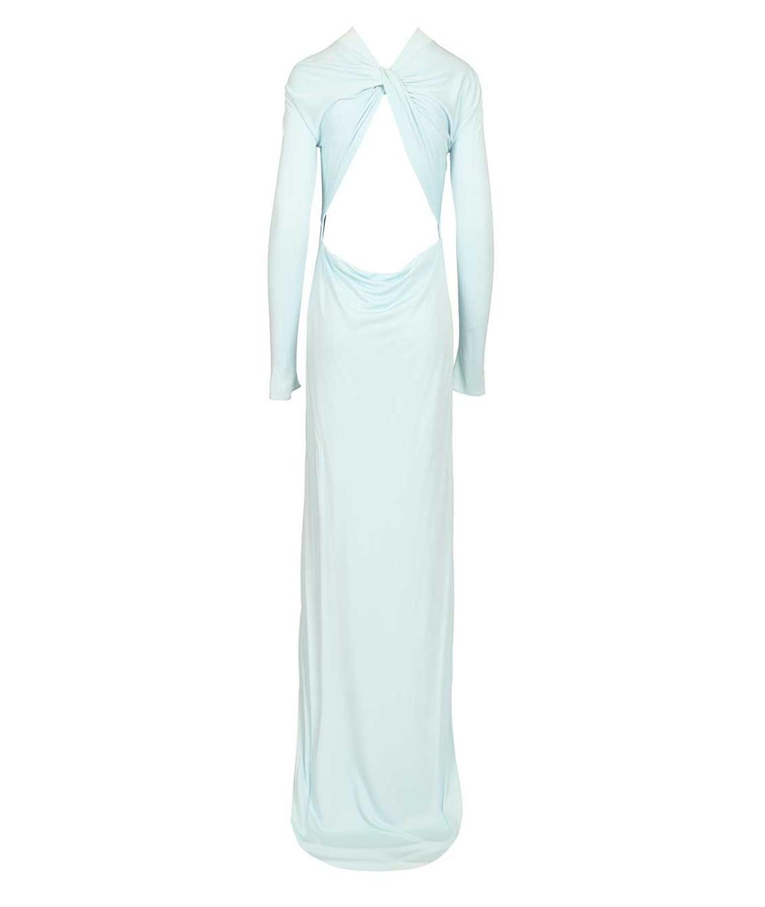 TOM FORD Голубое вискозное вечернее платье, фото 2