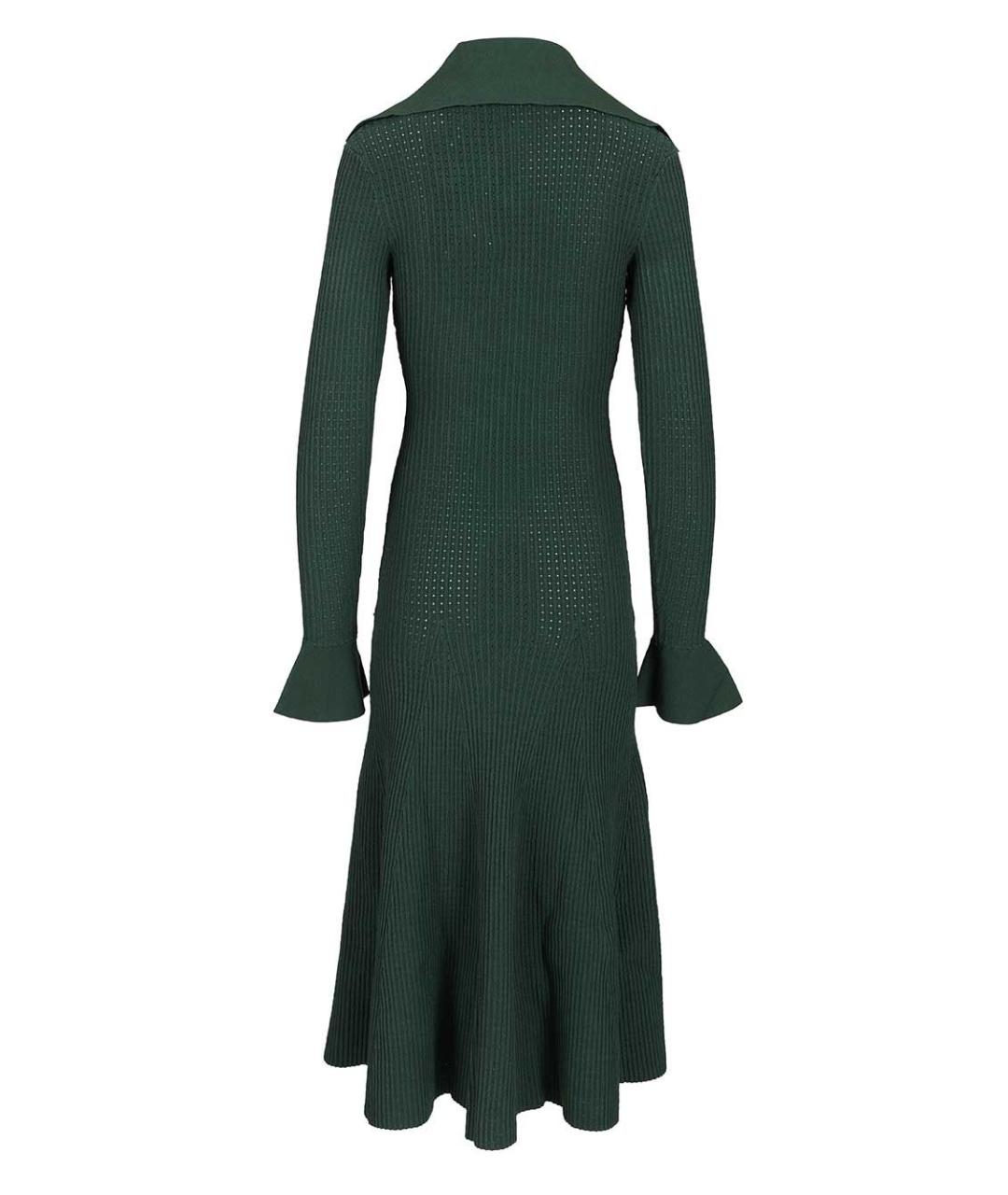 SELF-PORTRAIT Зеленые вискозное повседневное платье, фото 2