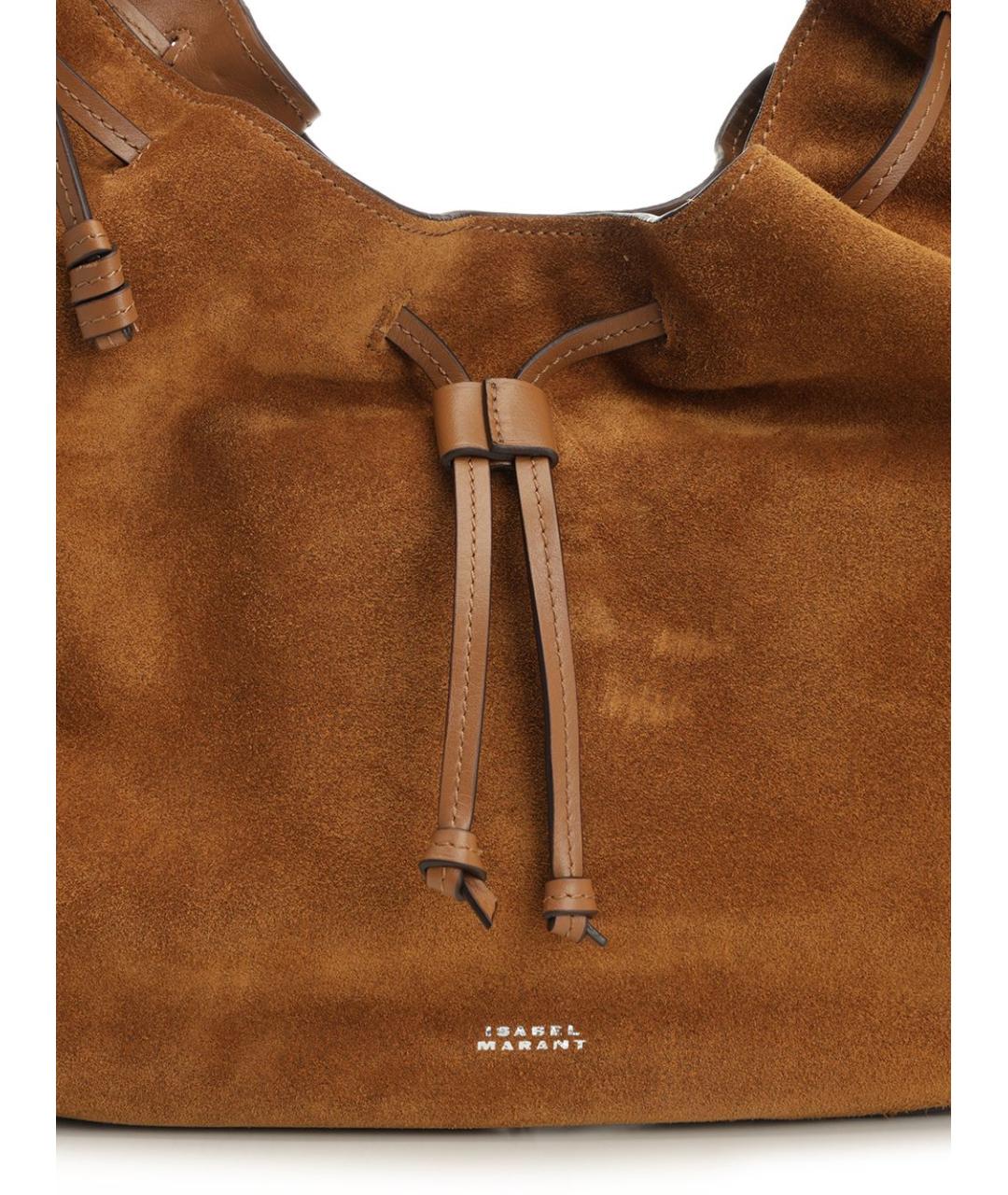 ISABEL MARANT Коричневая замшевая сумка через плечо, фото 6