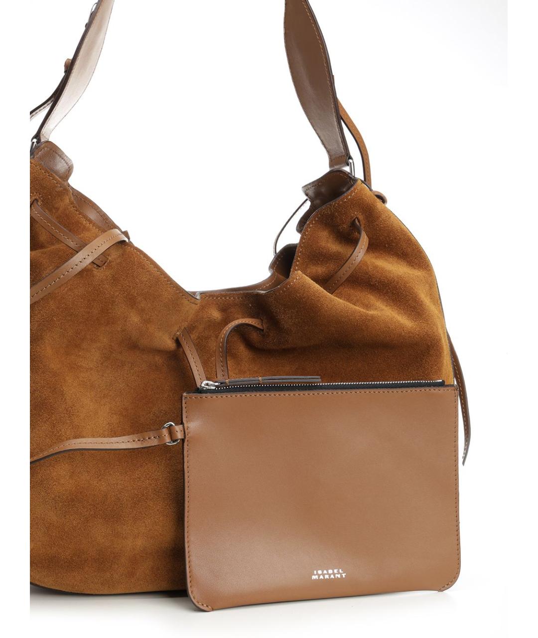ISABEL MARANT Коричневая замшевая сумка через плечо, фото 5