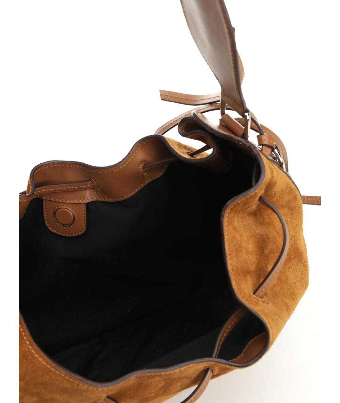 ISABEL MARANT Коричневая замшевая сумка через плечо, фото 4