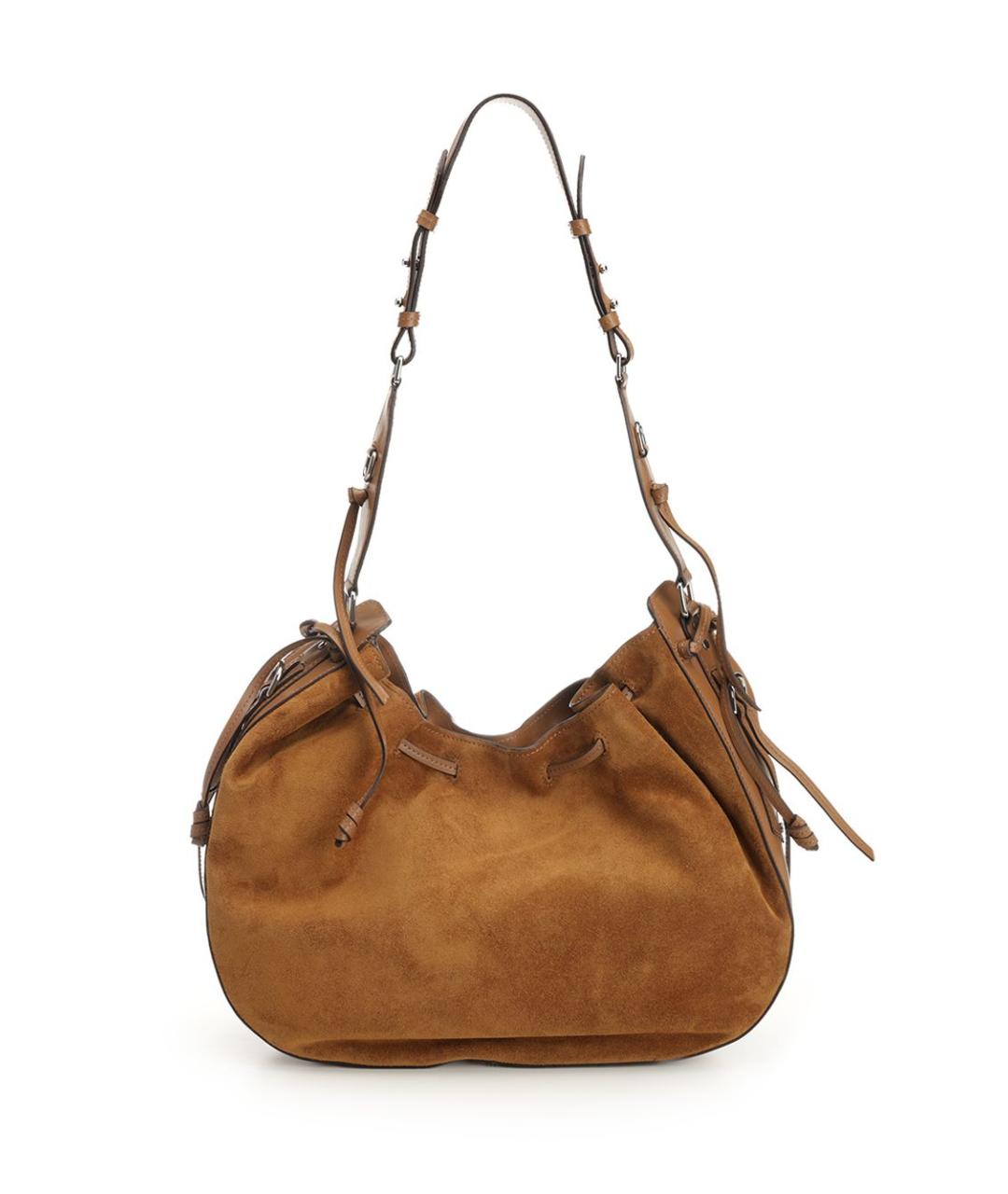 ISABEL MARANT Коричневая замшевая сумка через плечо, фото 3