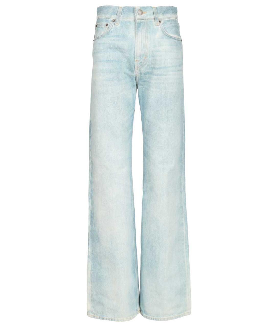 HAIKURE Голубые хлопковые прямые джинсы, фото 1