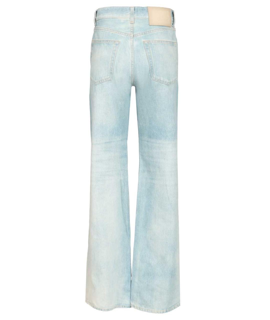 HAIKURE Голубые хлопковые прямые джинсы, фото 2