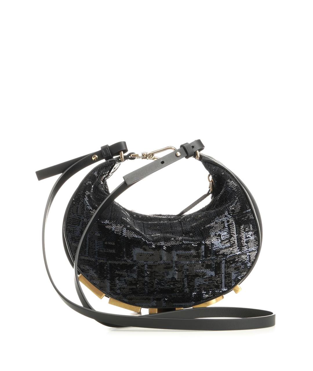 FENDI Синяя хлопковая сумка через плечо, фото 3