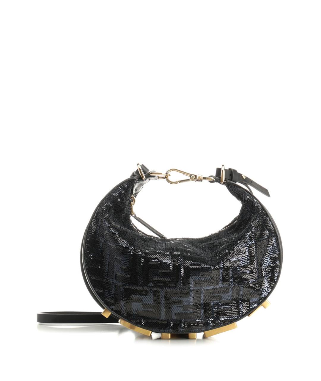 FENDI Синяя хлопковая сумка через плечо, фото 1