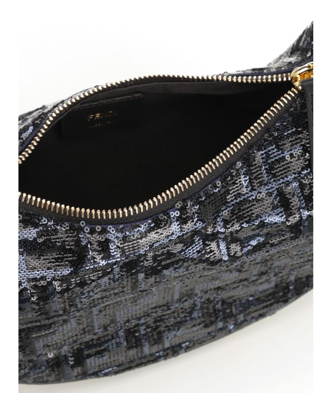 FENDI Синяя хлопковая сумка через плечо, фото 6