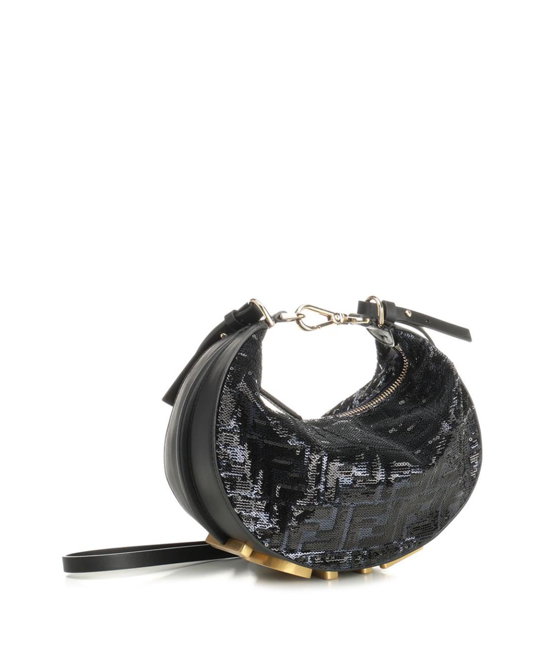 FENDI Синяя хлопковая сумка через плечо, фото 2