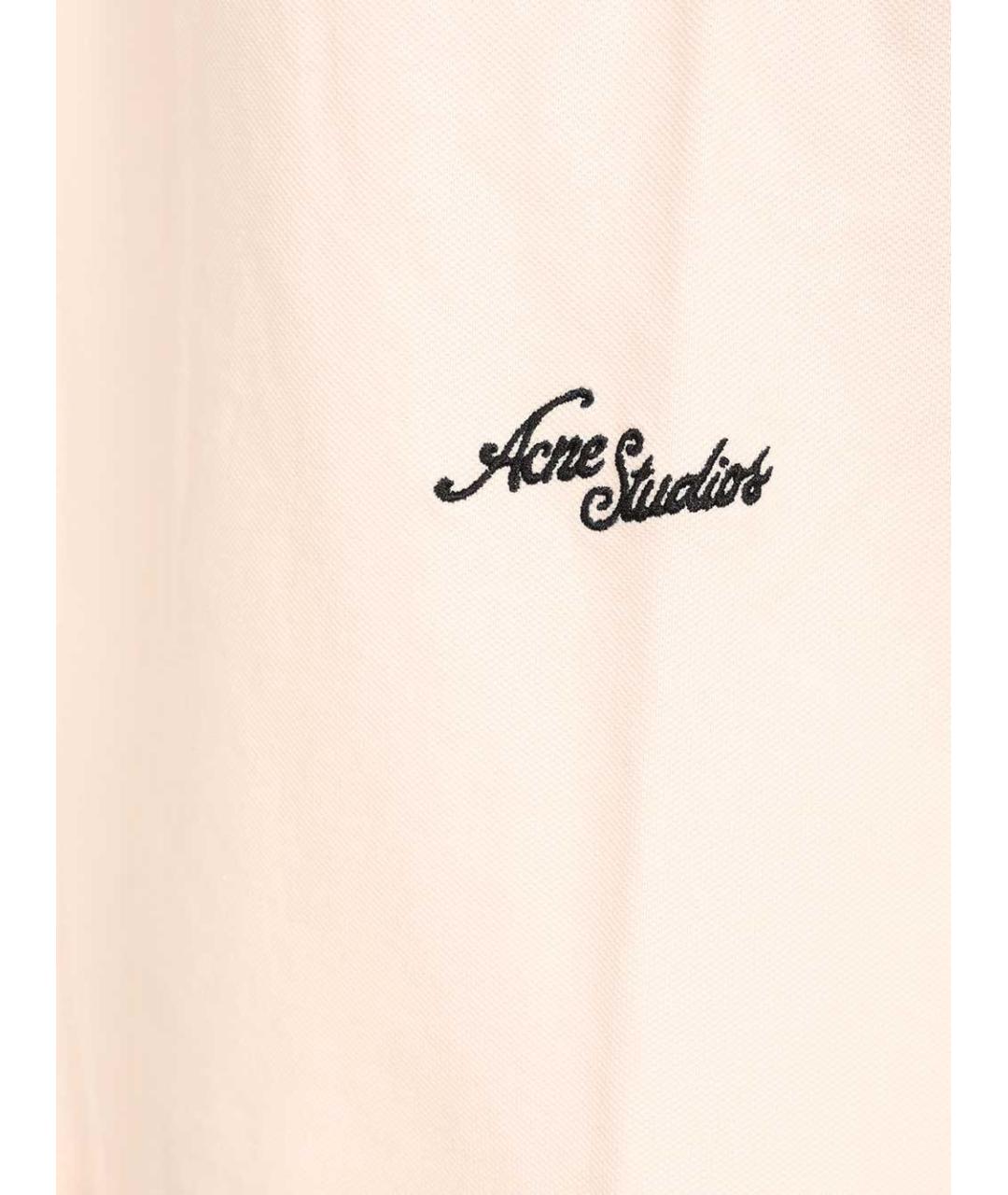 ACNE STUDIOS Розовая хлопковая футболка, фото 5