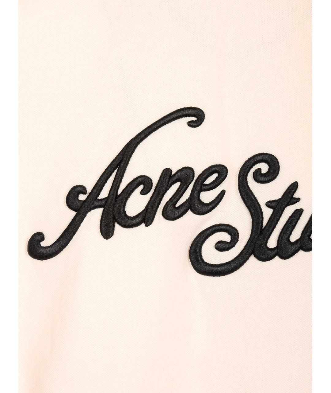ACNE STUDIOS Розовая хлопковая футболка, фото 3