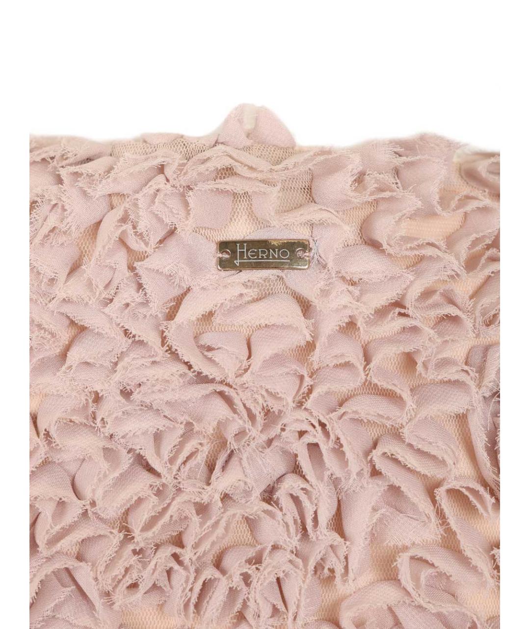 HERNO Розовый полиэстеровый жакет/пиджак, фото 5