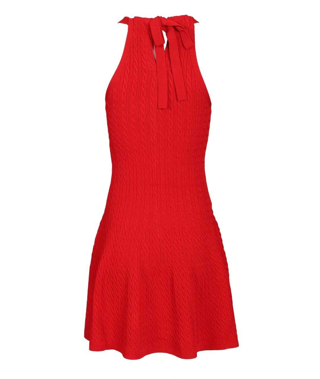 POLO RALPH LAUREN Красное вискозное вечернее платье, фото 2