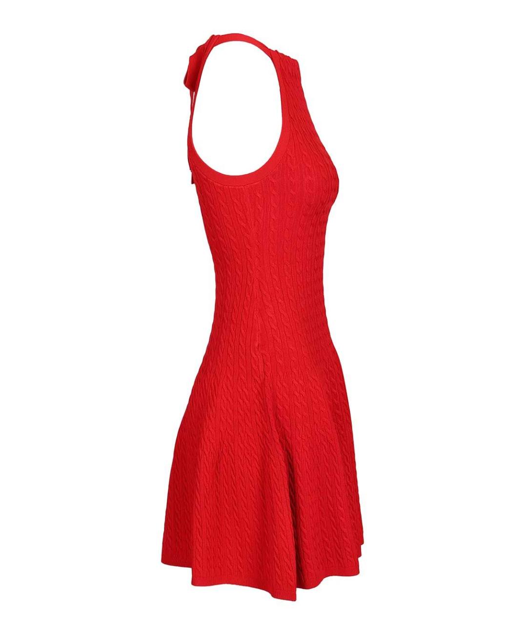 POLO RALPH LAUREN Красное вискозное вечернее платье, фото 3