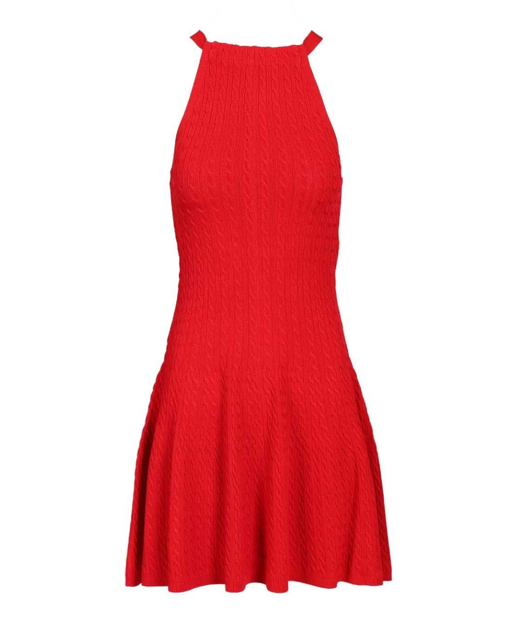 POLO RALPH LAUREN Красное вискозное вечернее платье, фото 1