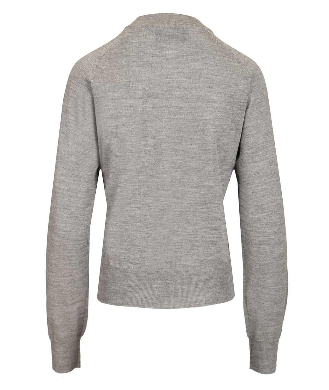 Ami Paris Серый шерстяной кардиган, фото 2