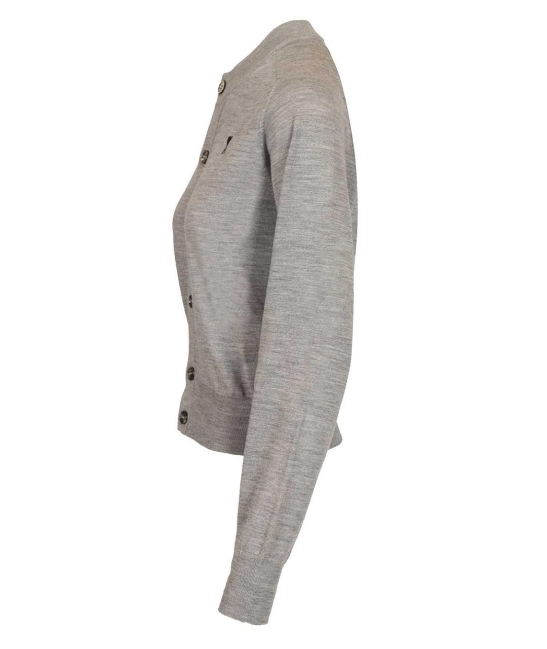 Ami Paris Серый шерстяной кардиган, фото 3