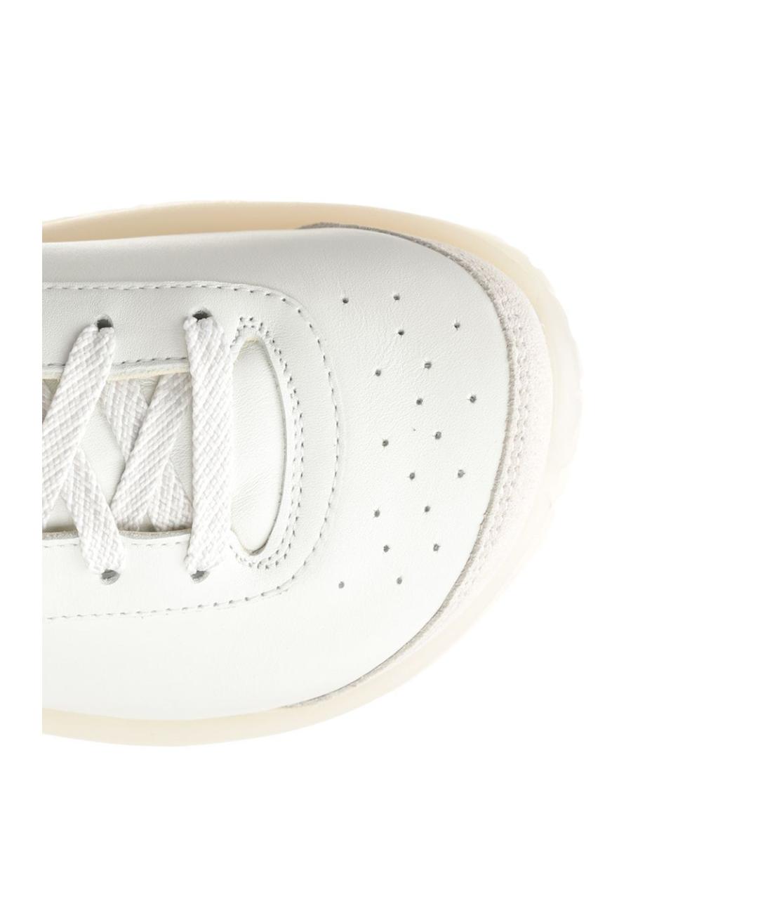 BIRKENSTOCK Белые кожаные низкие кроссовки / кеды, фото 4