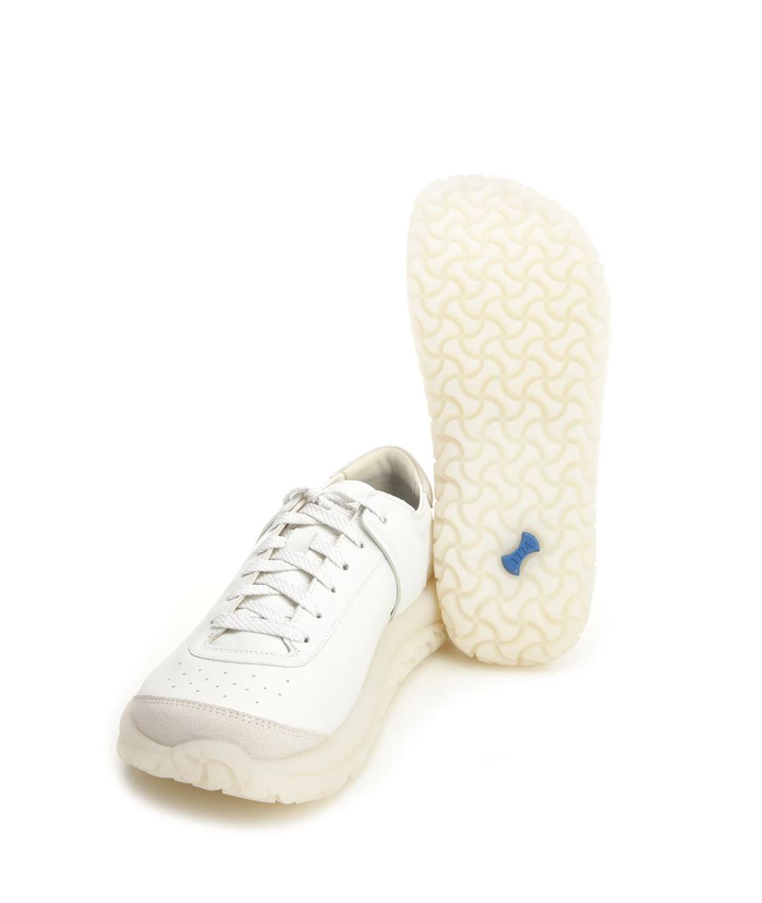 BIRKENSTOCK Белые кожаные низкие кроссовки / кеды, фото 5