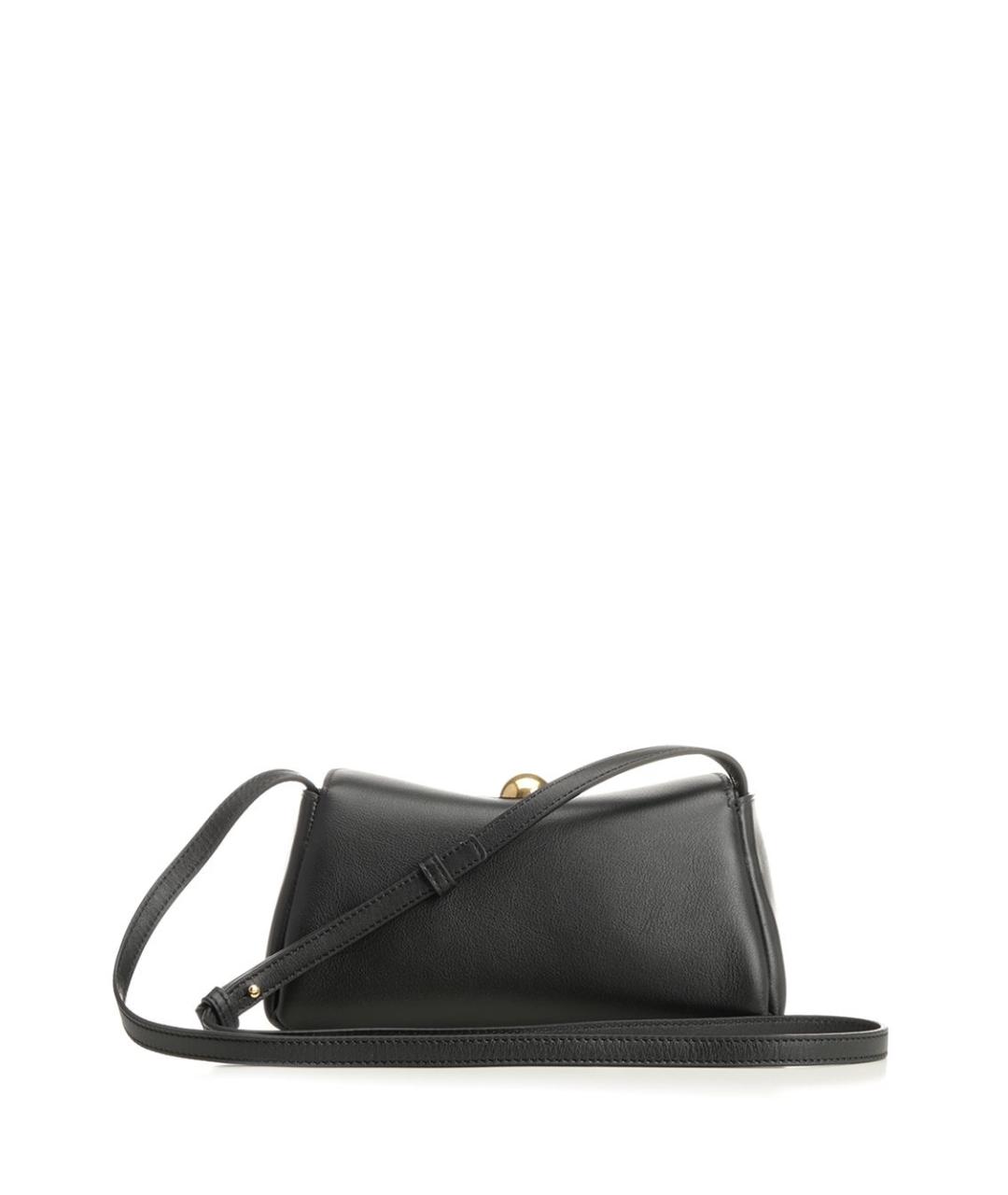 Ami Paris Черная кожаная сумка через плечо, фото 3