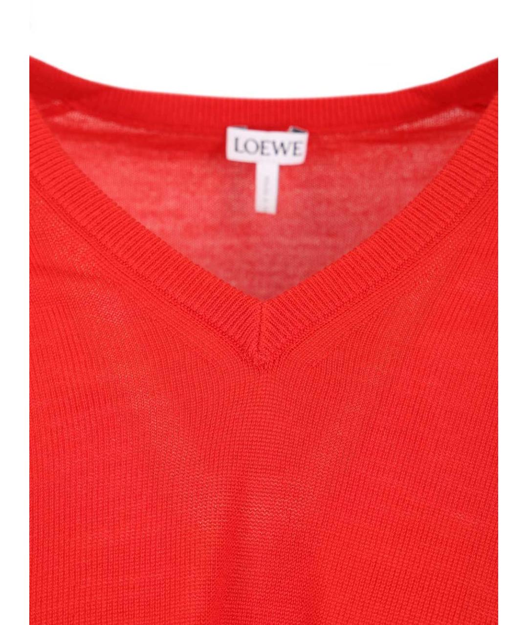 LOEWE Красный шерстяной джемпер / свитер, фото 6