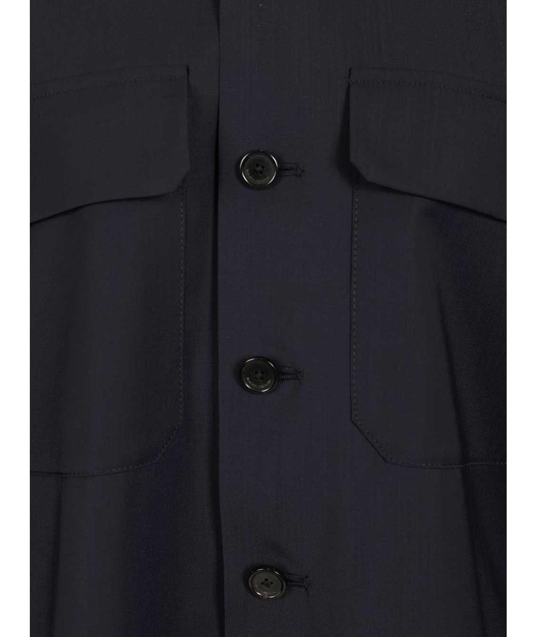 BARENA Темно-синяя шерстяная куртка, фото 4