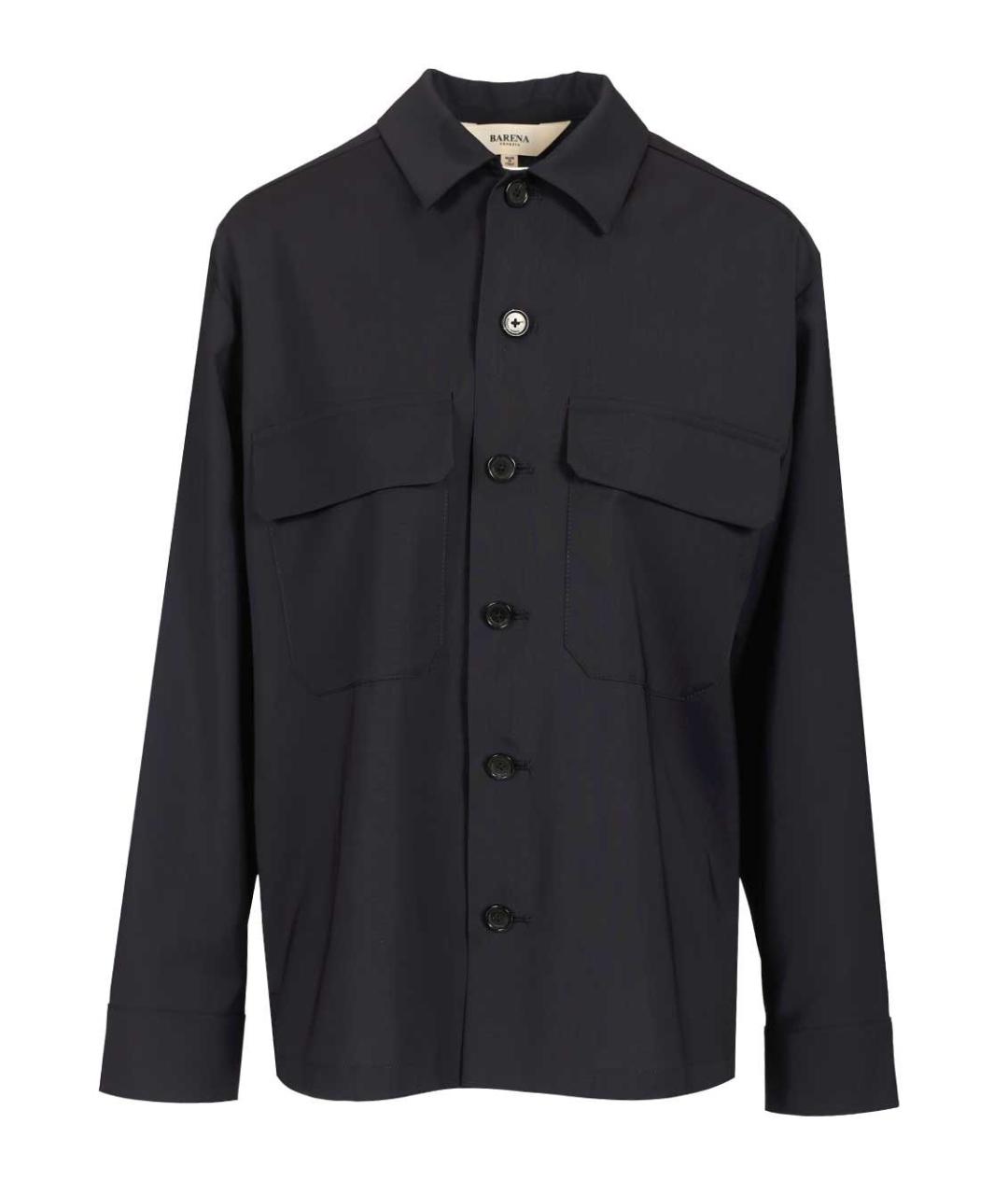 BARENA Темно-синяя шерстяная куртка, фото 1