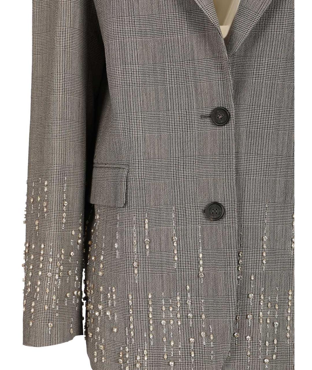 GOLDEN GOOSE DELUXE BRAND Серый вискозный жакет/пиджак, фото 5