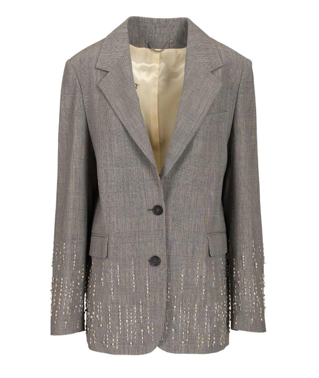 GOLDEN GOOSE DELUXE BRAND Серый вискозный жакет/пиджак, фото 1