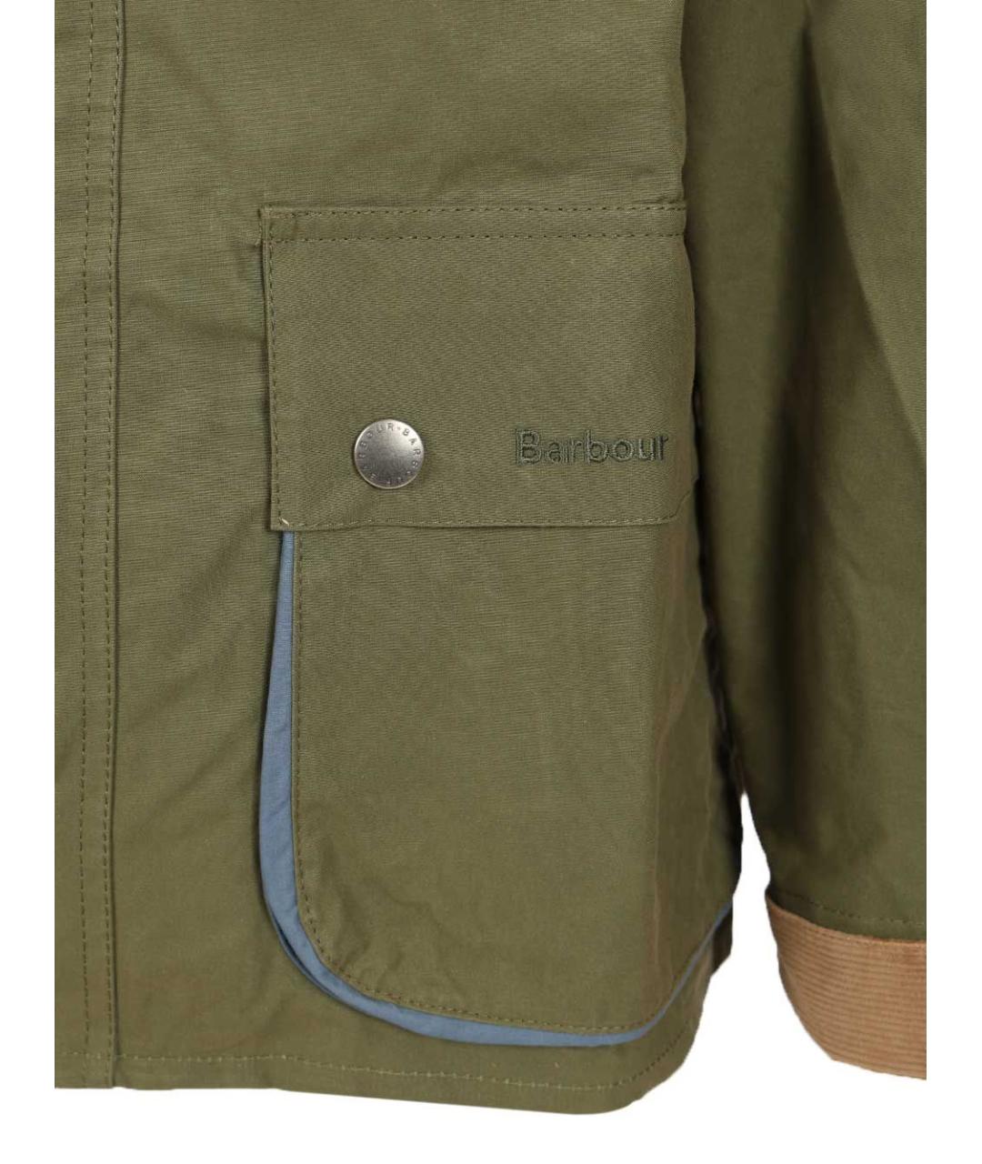 BARBOUR Зеленая хлопковая куртка, фото 6