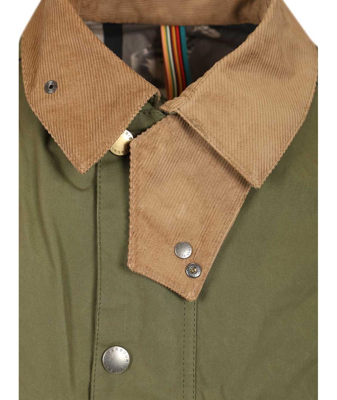 BARBOUR Зеленая хлопковая куртка, фото 5