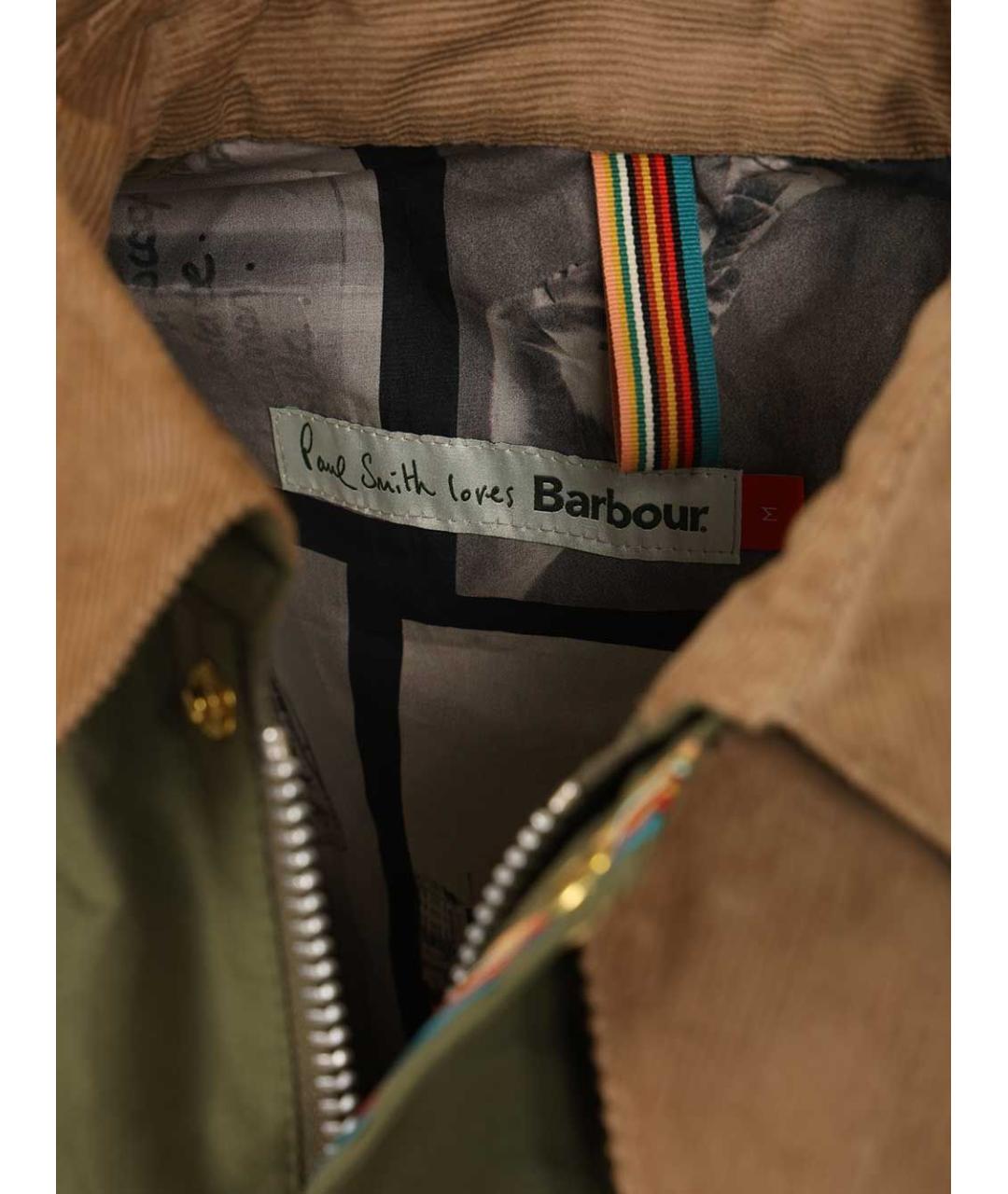 BARBOUR Зеленая хлопковая куртка, фото 4
