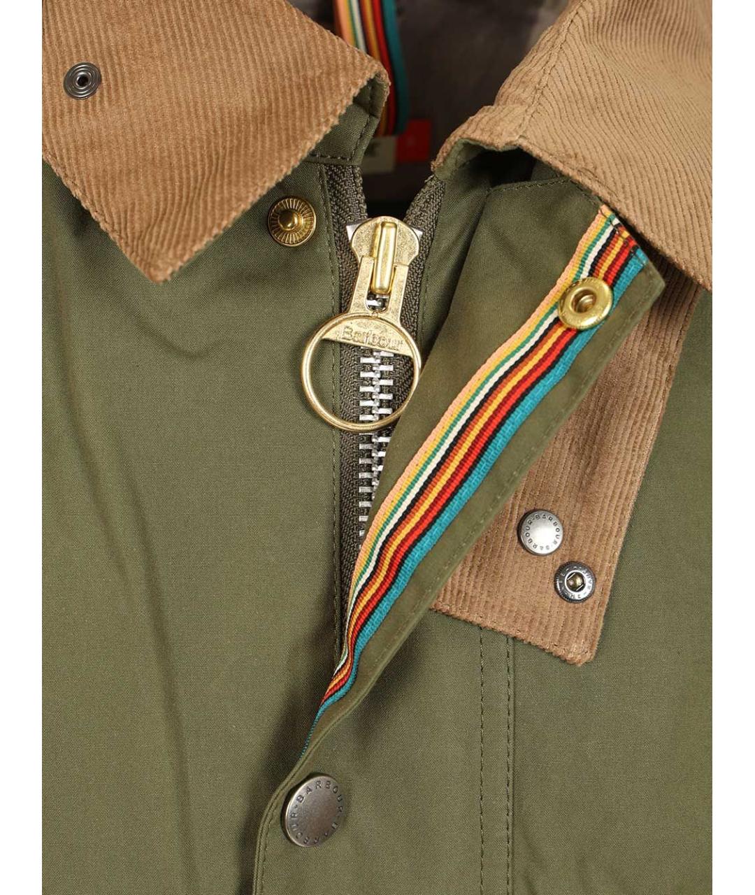 BARBOUR Зеленая хлопковая куртка, фото 7