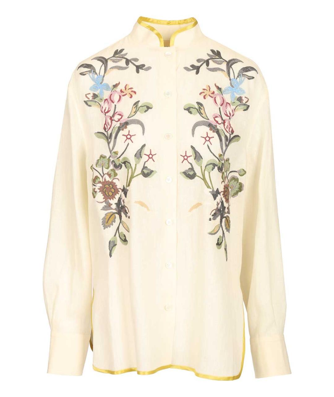 VALENTINO Мульти льняная рубашка, фото 1