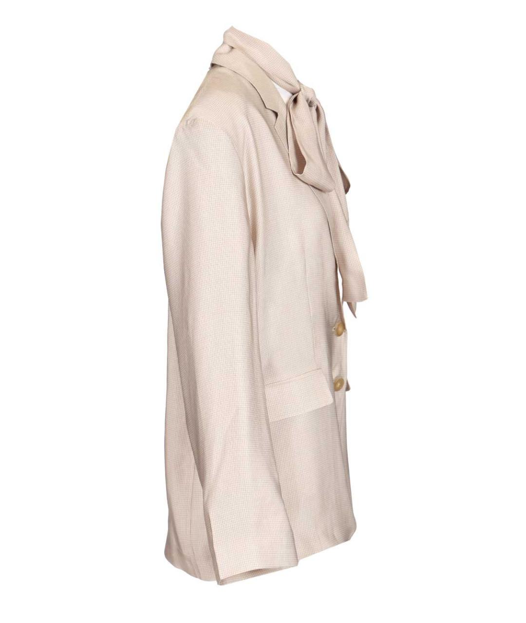 ACNE STUDIOS Бежевый вискозный жакет/пиджак, фото 3